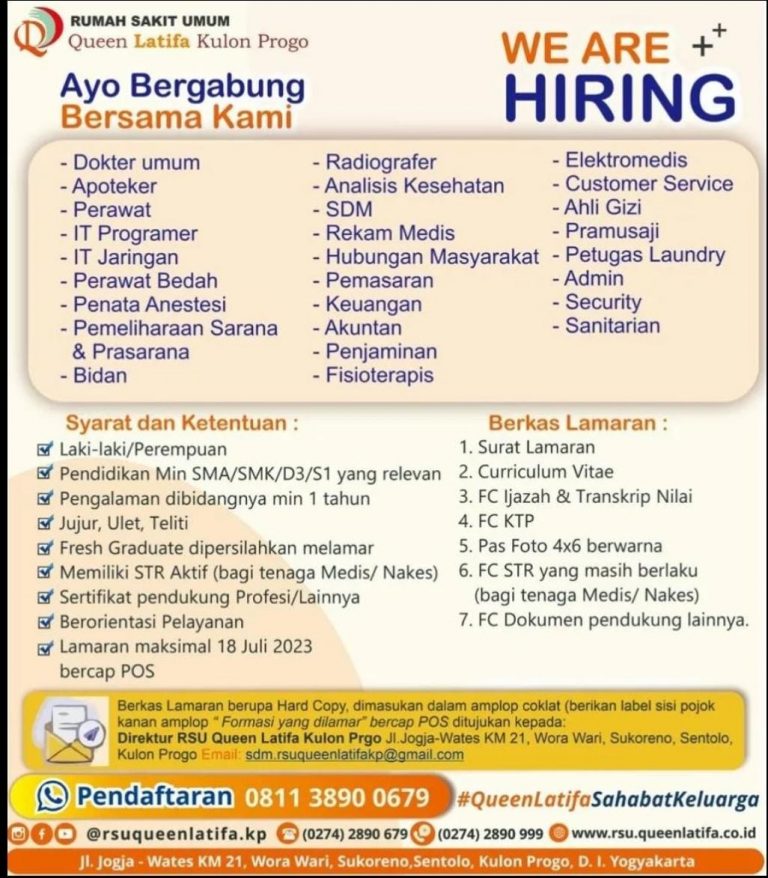 INFORMASI LOWONGAN PEKERJAAN