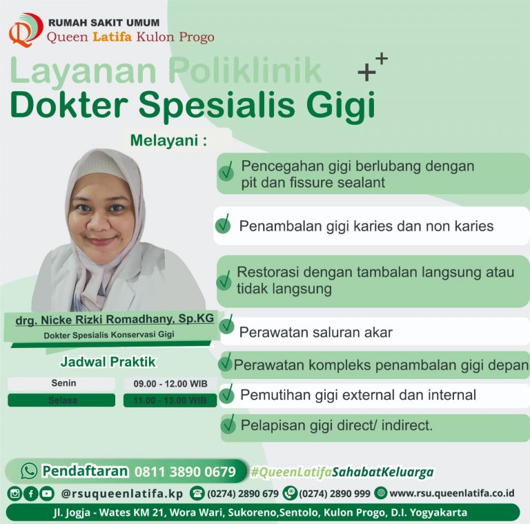 LAYANAN DOKTER SPESIALIS KONSERVASI GIGI