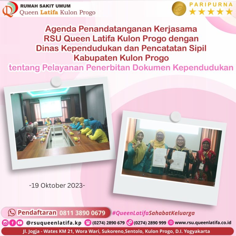 Agenda penandatanganan kerjasama  dengan Dinas Kependudukan dan Pencatatan Sipil Kab Kulon Progo