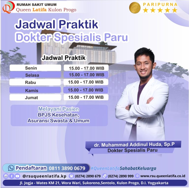 Jadwal Layanan Dokter Spesialis Paru