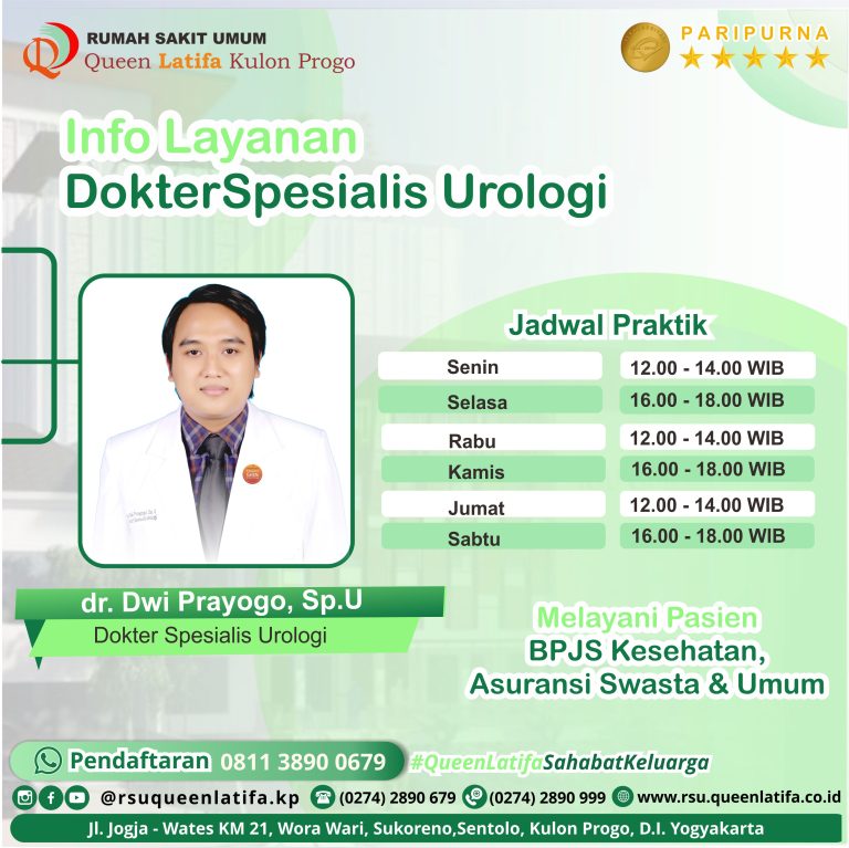 Jadwal Layanan Dokter Spesialis Urologi