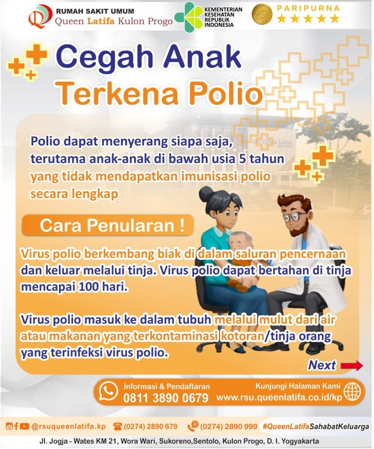 Edukasi Cegah Anak Terkena Polio