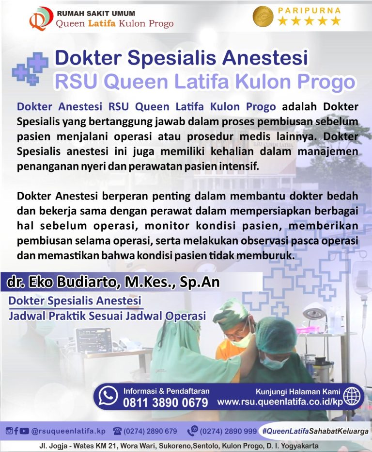 Layanan Dokter Spesialis Anestesi