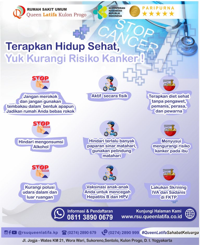 Yuk, Terapkan Hidup sehat Cegah Risiko Kanker
