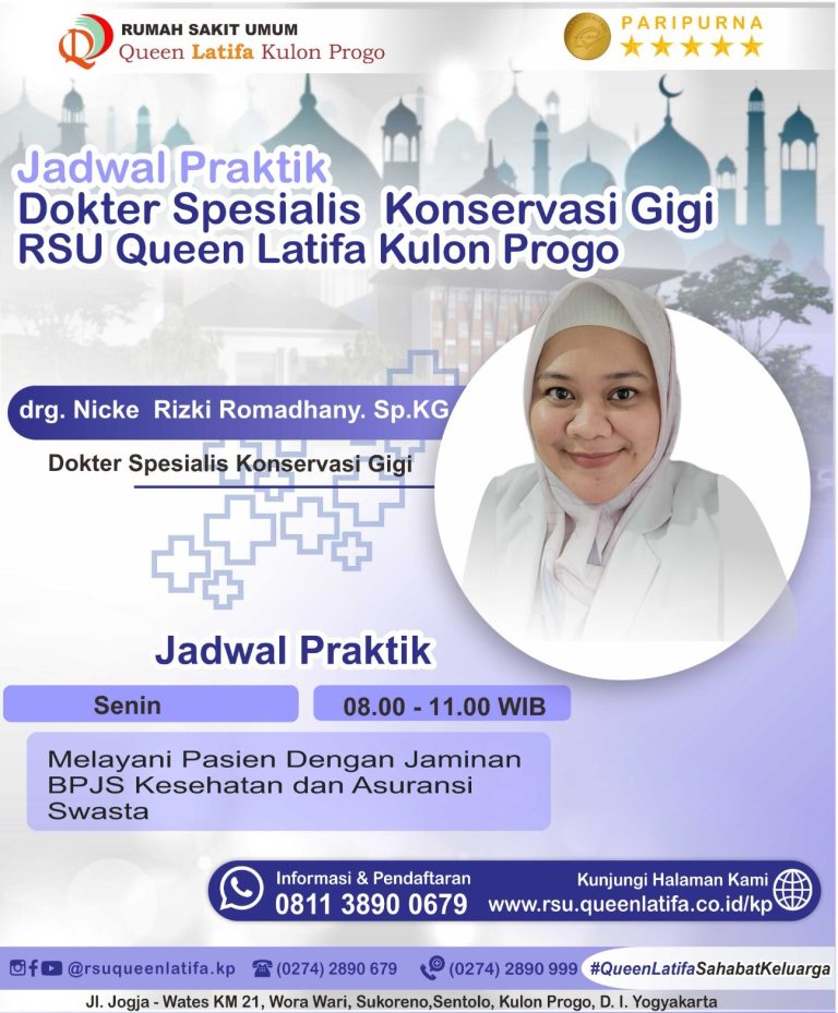 Jadwal Praktik Dokter Spesialis Konservasi Gigi
