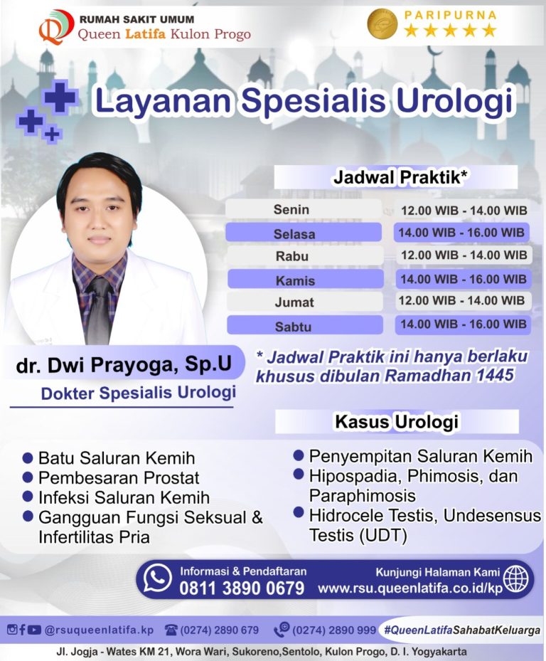 Jadwal Layanan Spesialis Urologi