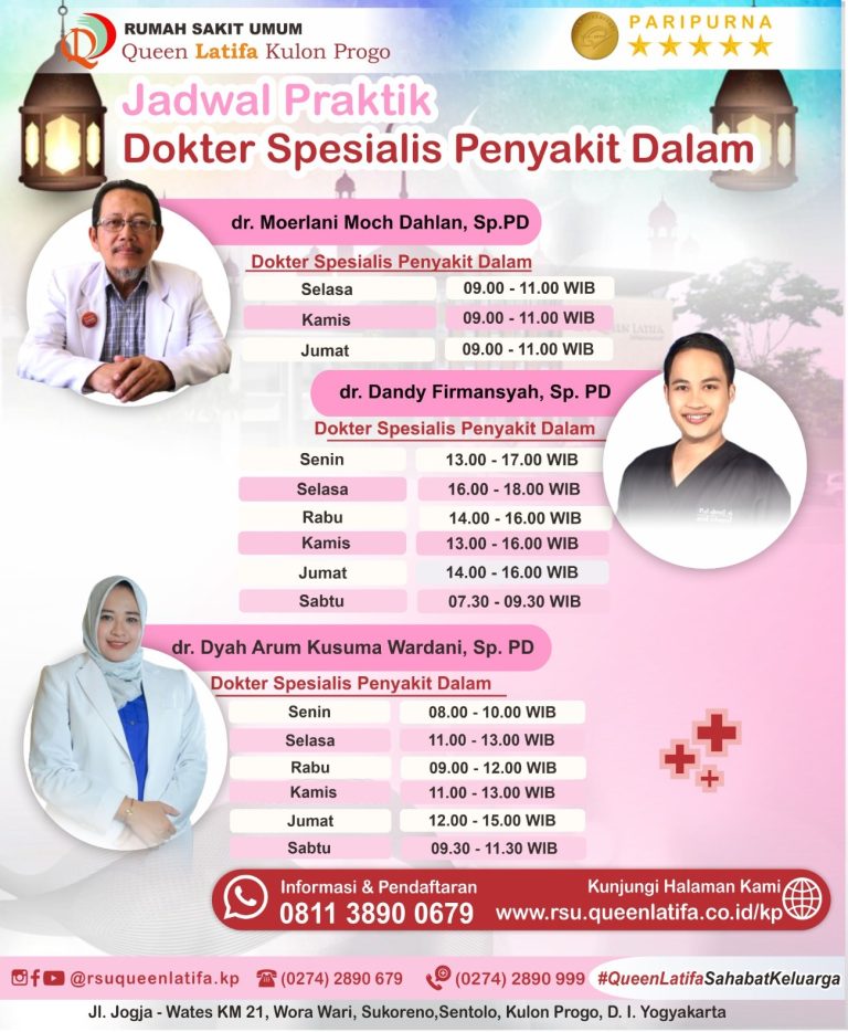 Jadwal Layanan Dokter Spesialis Penyakit Dalam