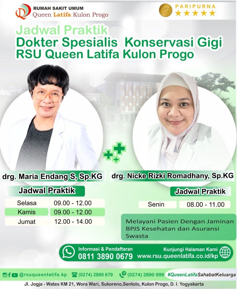 Jadwal Dokter Spesialis Konservasi Gigi