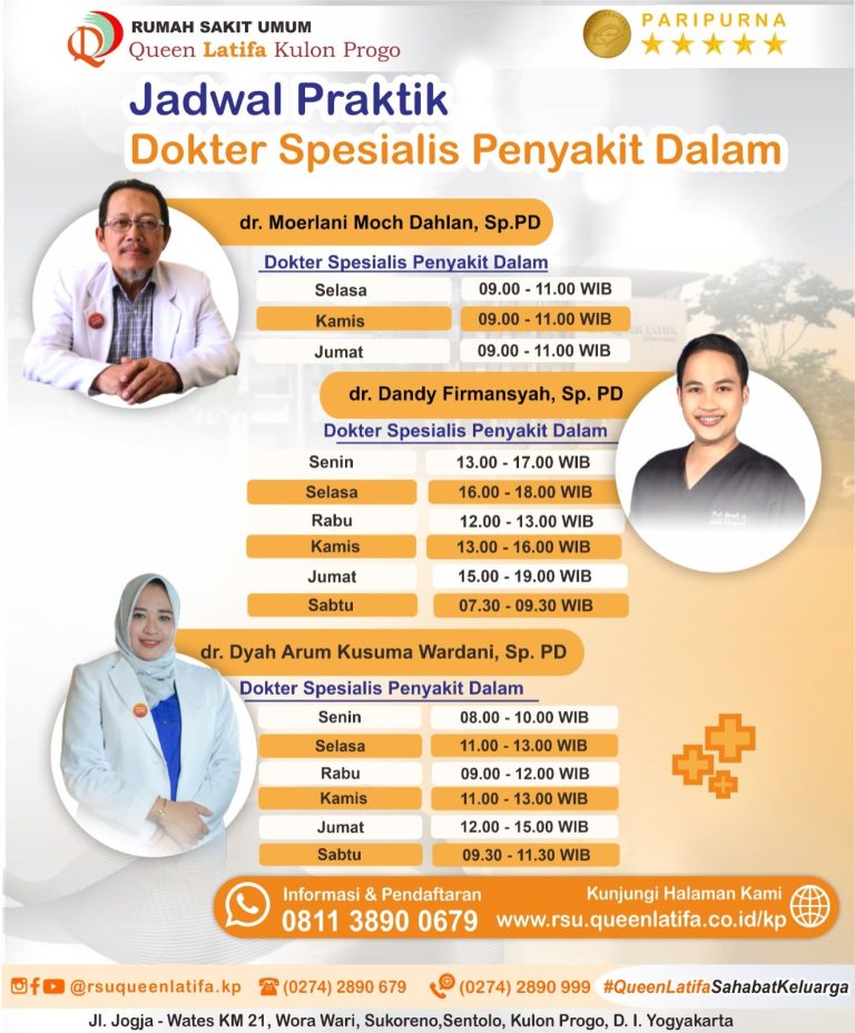Jadwal Dokter Spesialis Penyakit Dalam