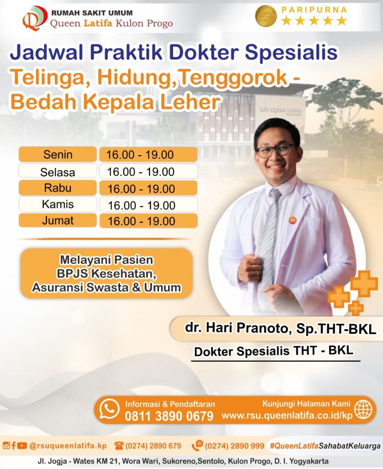 Jadwal Layanan Spesialis THT