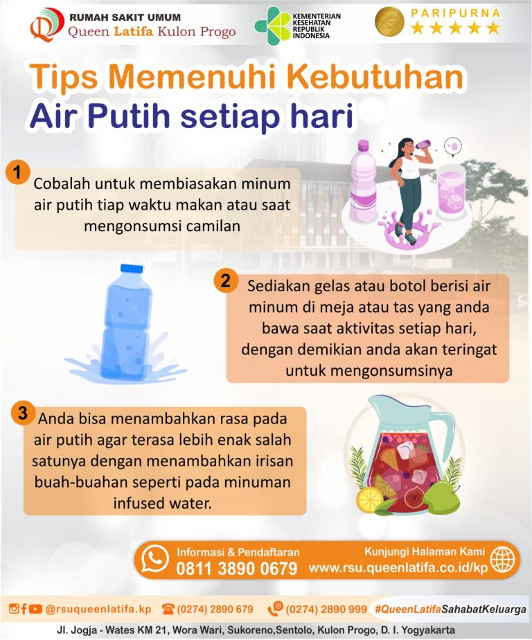 Yuk, Penuhi Kebutuhan Air Putih Setiap Hari !