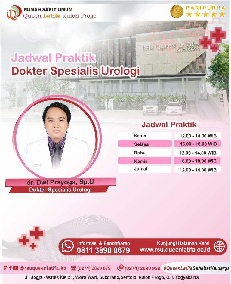 Jadwal layanan Dokter Spesialis Urologi