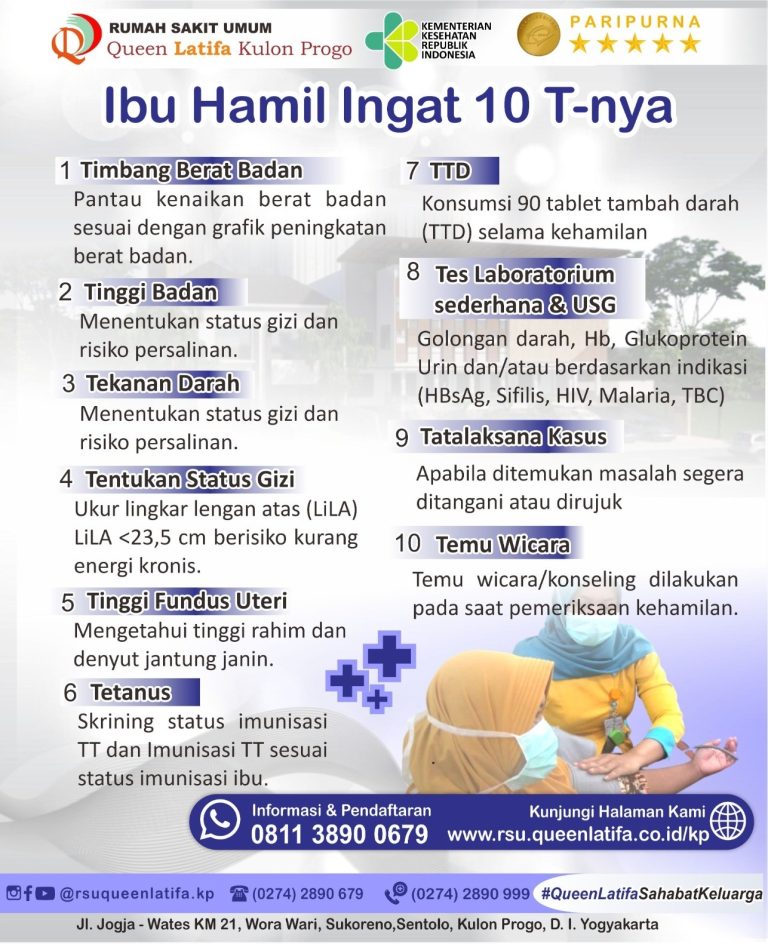 Edukai Ibu Hamil harus Ingat 10 T