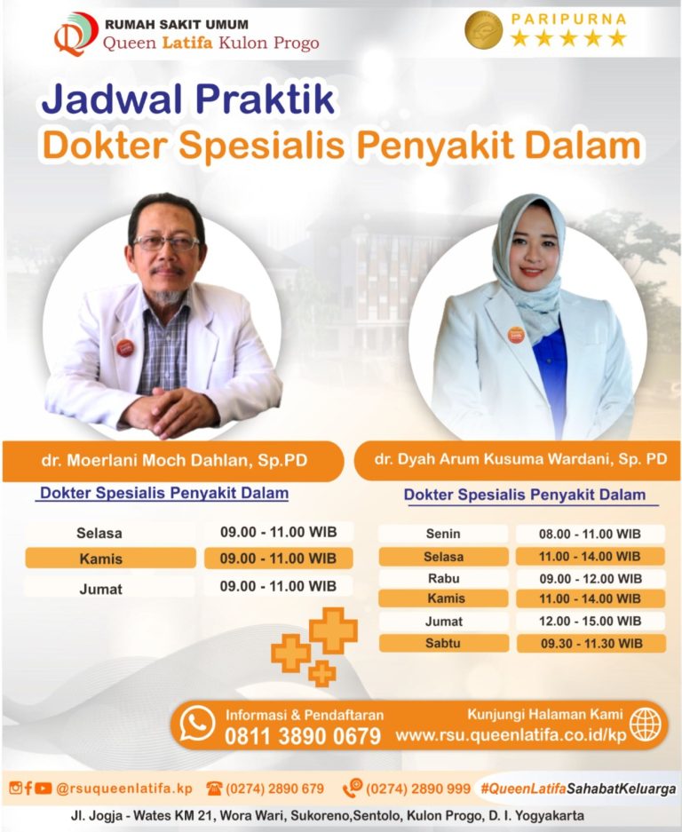 Jadwal Layanan Dokter Spesialis Penyakit Dalam