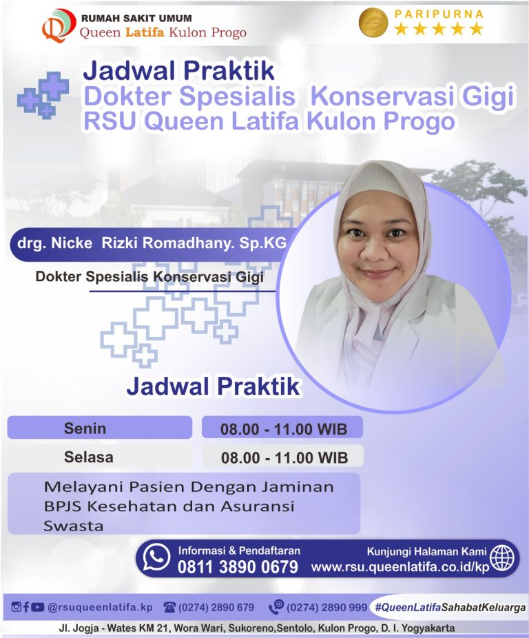 Jadwal dokter Spesialis Konservasi Gigi