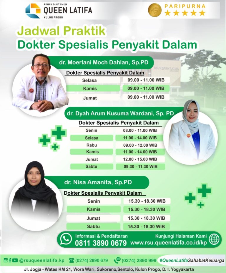 Jadwal Praktik Dokter Spesialis Penyakit Dalam
