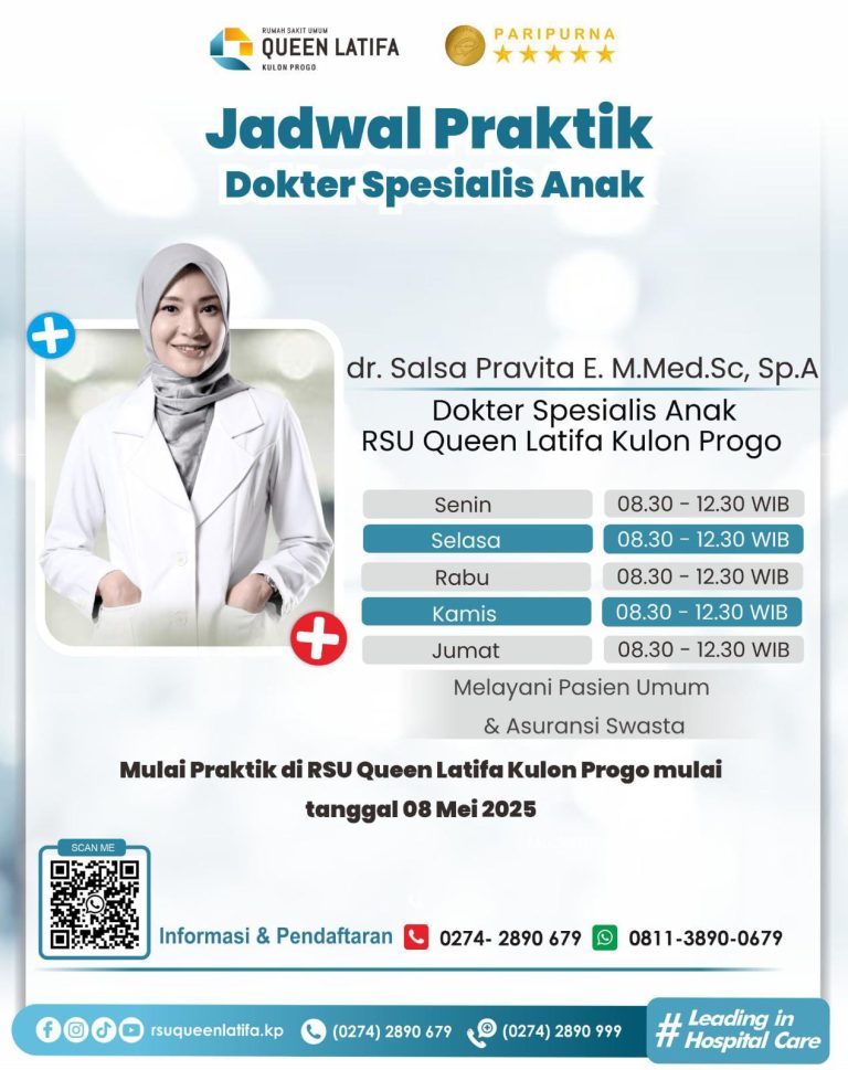 Jadwal Layanan Dokter Spesialis Anak