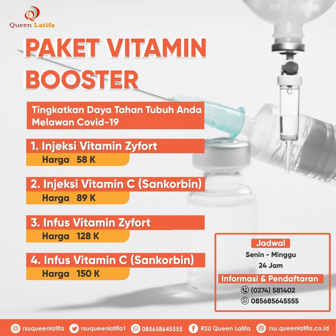Paket Vitamin Booster RSU Queen Latifa Yogyakarta